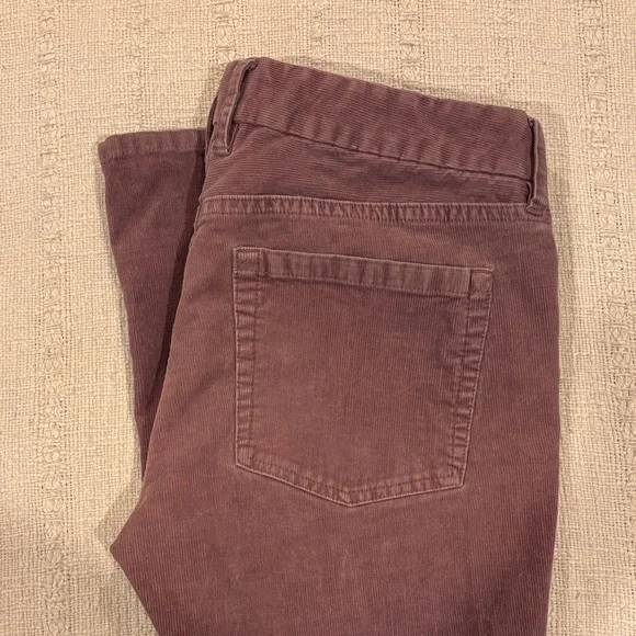 J. Crew Women's Cordoroy Pants in distressed purple - Picture 2 of 5